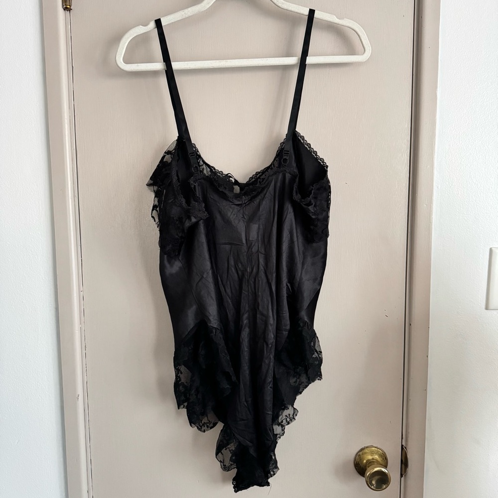 Vintage Black Lace Bodysuit Lingerie - Picture 4 of 6